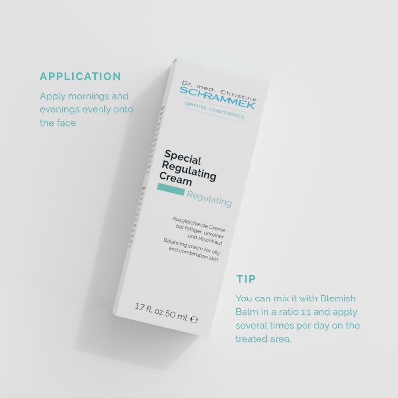 Schrammek Special Regulating Cream (1.7 fl oz) - For Oily & Mixed Skin - Aloe Vera & Vitamin E - Face Moisturizer & Face Cream - Skin Care - Dr Schrammek - Image 4